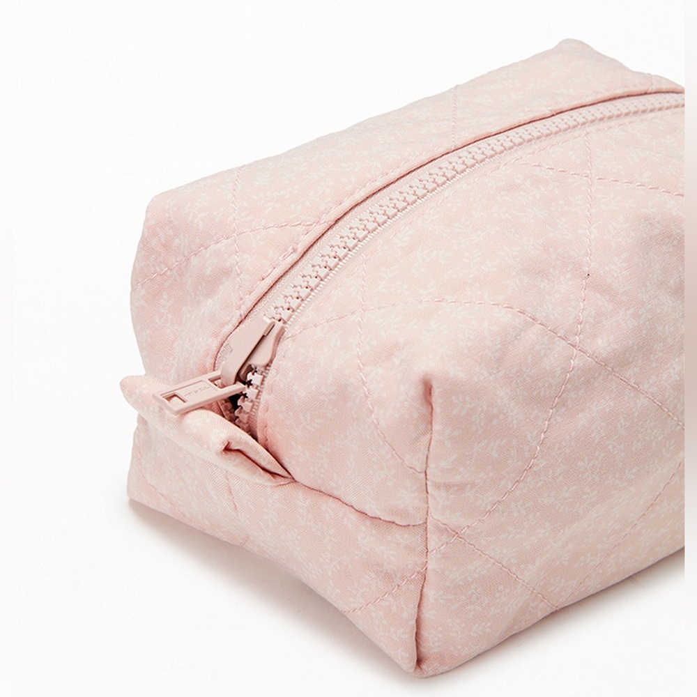 Brandy Melville Floral Pink Makeup Bag